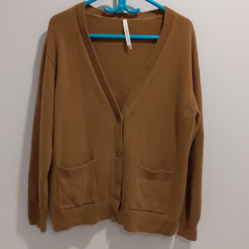 Babaton wool cardigan sweater sz 3 camel Aritzia